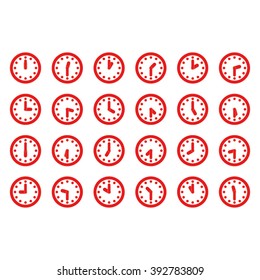 Clock Icon Vector.