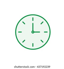 Clock Icon, Vector