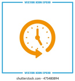 Clock Icon Vector.