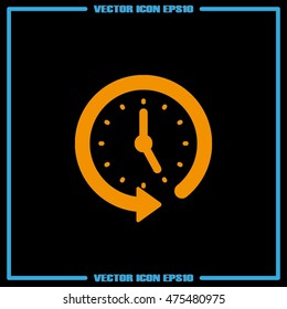 Clock Icon Vector.