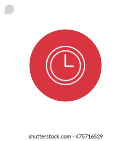  Clock icon vector .