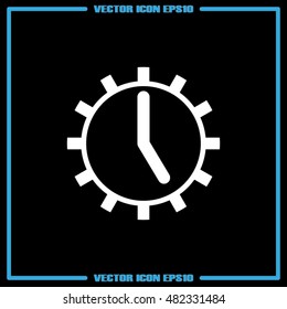 Clock Icon Vector.