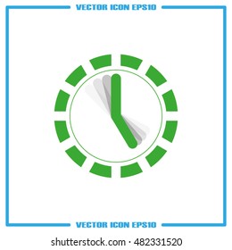 Clock Icon Vector.