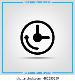 Clock Icon Vector.