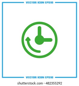 Clock Icon Vector.