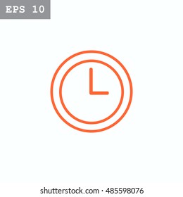 Clock icon vector .
