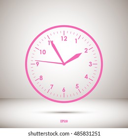 Clock icon , vector