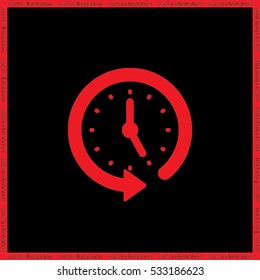 Clock Icon Vector.