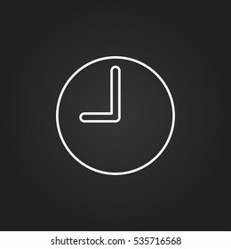Clock Icon Vector.

