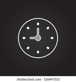 Clock Icon Vector.

