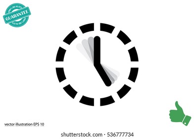 Clock Icon Vector.