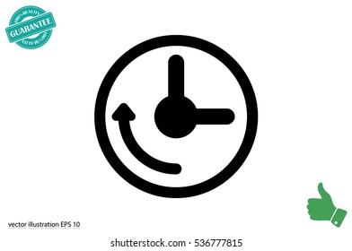 Clock Icon Vector.