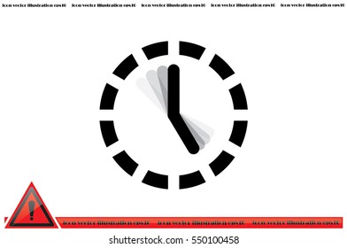 Clock Icon Vector.
