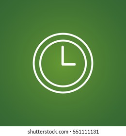  Clock icon vector .