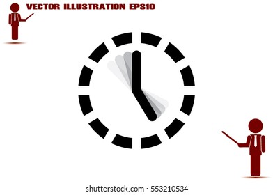 Clock Icon Vector 