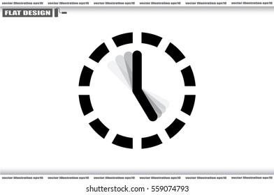 Clock Icon Vector. 