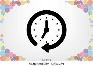 Clock Icon Vector 
