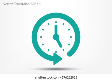 Clock Icon Vector 