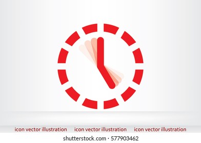 Clock Icon Vector 
