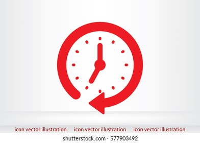 Clock Icon Vector 