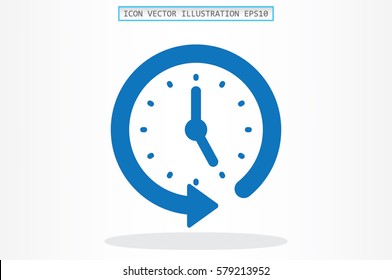 Clock Icon Vector 