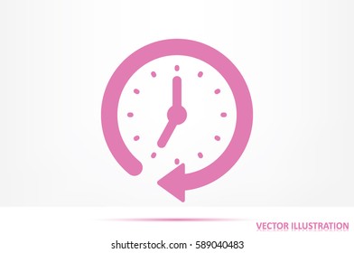 Clock Icon Vector.