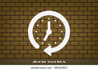 Clock Icon Vector.