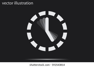 Clock Icon Vector.