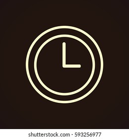  Clock icon vector .