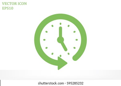 Clock Icon Vector 