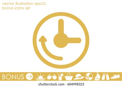Clock Icon Vector.