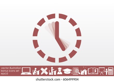 Clock Icon Vector.