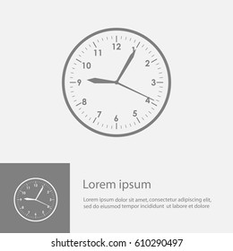 Clock icon , vector