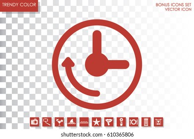 Clock Icon Vector.