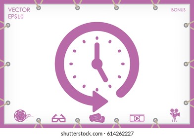 Clock Icon Vector.