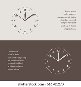 Clock icon , vector