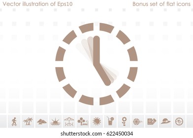 Clock Icon Vector.
