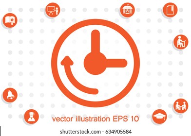 Clock Icon Vector.