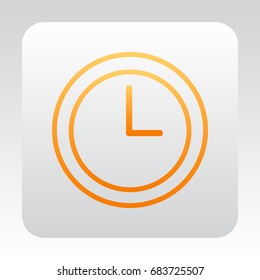  Clock icon vector .