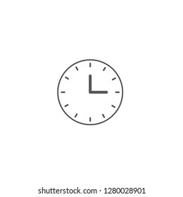 Clock icon vector. Alarm sign.