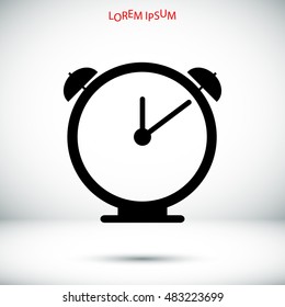clock icon, vector best flat icon, EPS