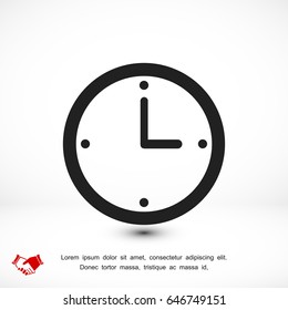 clock icon vector best flat icon  EPS