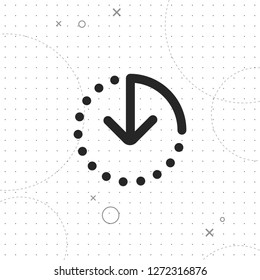 The clock icon , vector best on texture background , EPS 10