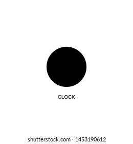 clock icon vector black design