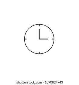 clock icon vector in black. time consept vector EPS 10