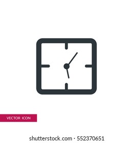 clock icon vector, can be used for web and mobile design.