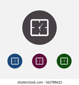 clock icon vector, can be used for web and mobile design.