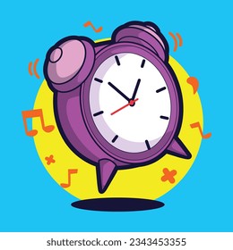 Clock Icon Vektorgrafik-Illustration