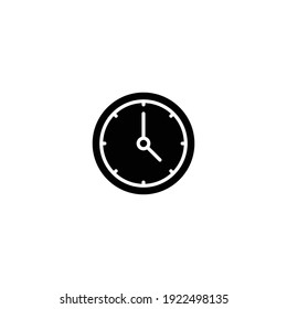 Clock icon vector for computer, web and mobile app 