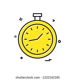 clock icon vector design